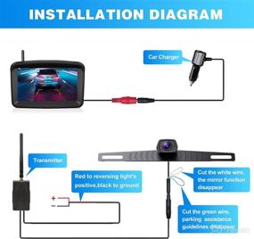 img 1 attached to 🚗 Xroose Wireless Backup Camera - Reliable 5" Rear View System with 1080P Monitor and Night Vision for Cars, Trucks, SUVs & RVs - Stable 2.4GHz Digital Wireless Signal