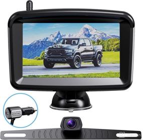 img 4 attached to 🚗 Xroose Wireless Backup Camera - Reliable 5" Rear View System with 1080P Monitor and Night Vision for Cars, Trucks, SUVs & RVs - Stable 2.4GHz Digital Wireless Signal