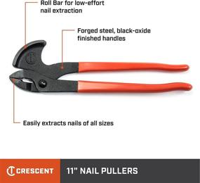 img 2 attached to Effortlessly Remove Nails With The Crescent NP11 Nail Puller Pliers In Red And Black