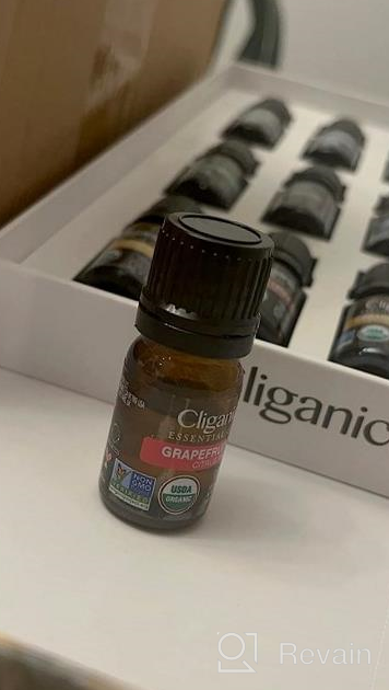 img 1 attached to Cliganic USDA Organic Aromatherapy TOP 12 Essential Oils Set, 100% Pure - Peppermint, Lavender, Eucalyptus, Tea Tree, Lemongrass, Rosemary, Frankincense, Orange, Lemon, Cassia, Cedarwood & Grapefruit review by Elizabeth Smith