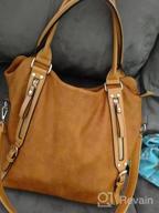 img 1 attached to Stylish Faux Leather Women'S Tote Bag: Plambag Handbags For Everyday Use review by James Julien