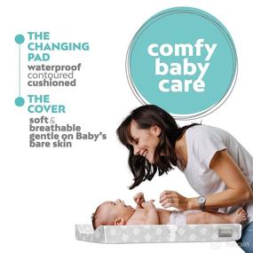 img 2 attached to 👶 Jool Baby Contoured Changing Pad: Waterproof, Non-Slip & Cozy Matress Cover for Ultimate Comfort & Cleanliness