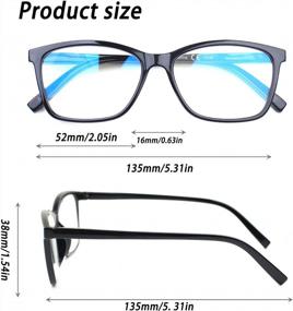 img 3 attached to 5-Pack Blue Light Blocking Reading Glasses For Men And Women - Anti-Fatigue Computer Reader With Fashionable Gradient Colors And Spectacle Frames (Mix Of 5 Colors, Strength 1.5)