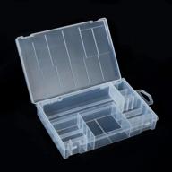 yxq 33 battery organizer storage case,batteries box holder clear plastic container portable - holds 8 aaa+20 aa+9v+2 c+2 d logo