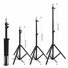 img 3 attached to Transform Your Hairdressing Skills With HYOUJIN'S Adjustable Heavy-Duty Metal Tripod Stand And Carry Bag