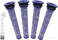 🔍 fette filter - pre-filters for dyson vacuum filter v6, v7, v8, dc58, dc59 - comparable to part # 965661-01 (pack of 4) логотип