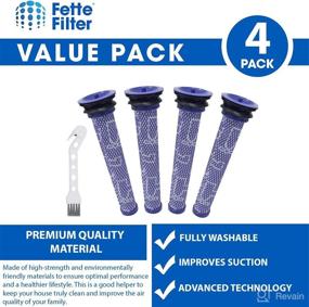 img 3 attached to 🔍 Fette Filter - Pre-Filters for Dyson Vacuum Filter V6, V7, V8, DC58, DC59 - Comparable to Part # 965661-01 (Pack of 4)