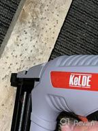 img 1 attached to KeLDE Electric Nail Gun Kit 120V Brad Nailer With Adjustable Power Knob 1500Pc 15/20/25/30/32Mm Brad Nails review by Joseph Quade