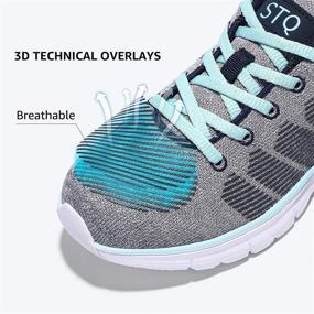 img 1 attached to STQ Running Breathable Comfortable Sneakers Women's Shoes - Athletic