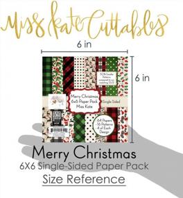 img 2 attached to 6X6 Pattern Paper Pack - Merry Christmas - For 7 Scrapbook Premium Special Paper Односторонняя коллекция 6 "X6" включает 64 листа - 50% меньшие шаблоны - от Miss Kate Cuttables