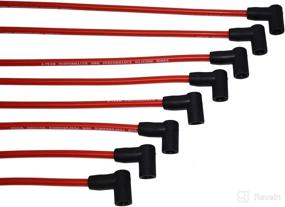 img 2 attached to 🔌 A-Team Performance - 8.0mm Double-Layer Red Silicone Spark Plug Wires - Compatible With Chevy Chevrolet GMC Big Block Engines - 396, 402, 427, 454, 502, 572