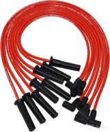 🔌 a-team performance - 8.0mm double-layer red silicone spark plug wires - compatible with chevy chevrolet gmc big block engines - 396, 402, 427, 454, 502, 572 логотип