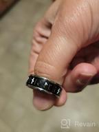 img 1 attached to 🔨 Stainless Steel Norse Viking Spinning Rings - Customizable Fidget Band Ring for Men and Women, Ideal for Anxiety Relief - FaithHeart review by Jamie Masloski