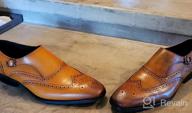 img 1 attached to 💼 Premium Quality FRASOICUS Wingtip Leather Shoes for Men - Size 10 review by Jon Dunn