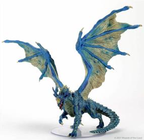 img 4 attached to D&D Icons Of The Realms: Adult Blue Dragon Premium Figure By WizKids