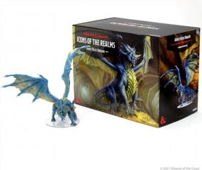 img 3 attached to D&D Icons Of The Realms: Adult Blue Dragon Premium Figure By WizKids