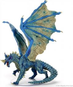 img 1 attached to D&D Icons Of The Realms: Adult Blue Dragon Premium Figure By WizKids