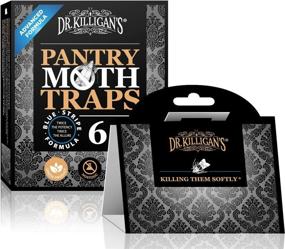 img 2 attached to Organic Dr. Killigan's Premium Pantry Moth Traps with Pheromones Prime - Non-Toxic Sticky Glue Trap for Kitchen Moths in Food Cupboards - How to Get Rid of Moths - Pack of 6 (Black)