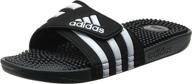 adidas adissage white black 11 logo