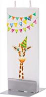 flatyz свеча жираф с днем рождения логотип
