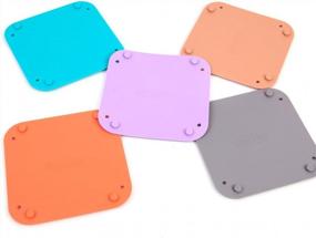 img 3 attached to Keep Your Board Game Pieces Organized With GAMELAND'S Portable Silicone Bowls: Macaroon-Colored Set Of 5