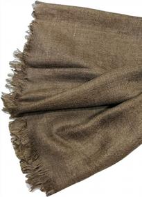 img 1 attached to Cotton Linen Scarves For Men And Women - Shanlin Unisex