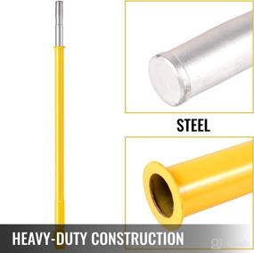 img 2 attached to 🔨 VEVOR Heavy Duty Cast-Steel Bead Breaker Slide Hammer - 1.5-Inch Diameter, 50-Inch Length, Yellow Tire Breaker Bar for Car Truck Trailer