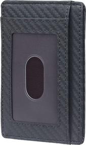 img 2 attached to Travelambo Minimalist Leather Blocking Texture Men's Accessories best for Wallets, Card Cases & Money Organizers