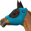 smithbuilt uv horse fly mask - teal, cob size - mesh eyes & ears, breathable fabric protection logo