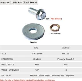 img 2 attached to 🏎️ FDJ Centrifugal Clutch 3/4 with 10 Tooth 212cc Predator Engine - Go Kart Clutch Kit