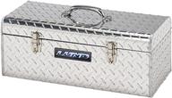 lund 5124t 24-inch aluminum handheld tool box - diamond plated & silver finish логотип