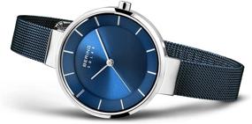 img 2 attached to ⌚ Bering Time Women's Slim Watch 14631-307: Sleek 31MM Case, Solar-Powered, Stainless Steel Strap & Scratch-Resistant Sapphire Crystal - Minimalistic Danish Design