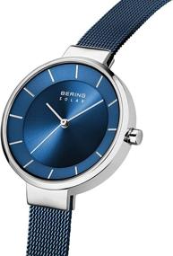 img 3 attached to ⌚ Bering Time Women's Slim Watch 14631-307: Sleek 31MM Case, Solar-Powered, Stainless Steel Strap & Scratch-Resistant Sapphire Crystal - Minimalistic Danish Design