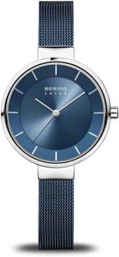 img 4 attached to ⌚ Bering Time Women's Slim Watch 14631-307: Sleek 31MM Case, Solar-Powered, Stainless Steel Strap & Scratch-Resistant Sapphire Crystal - Minimalistic Danish Design