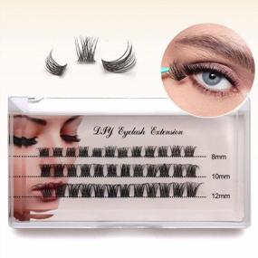 img 3 attached to Veleasha DIY Lash Extension 36 Clusters Lashes D Curl Cluster Individual Lashes Natural Look Fluffy Wispy False Eyelashes / 8-12MM
