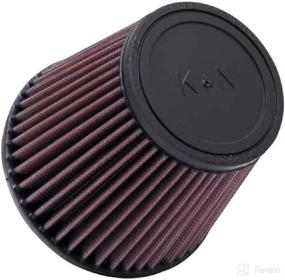 img 4 attached to 🔍 K&N High Performance Universal Clamp-On Air Intake Filter: Premium, Washable Replacement Filter - 3 Inch Flange Diameter, 5 Inch Filter Height, 1.75 Inch Flange Length, Round Tapered Shape - RU-3580