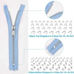 img 2 attached to Zipper Repair Kit, Cridoz 241 Pcs Zipper Replacement Kit With Replacement Zipper Sliders And Zipper Install Pliers Tool For Zipper Fix Repair Replacement
