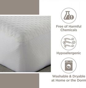 img 1 attached to Waterproof And Hypoallergenic SleepCare SilverTemp Mattress Protector - Soft 4-Way Stretch Polyester/Nylon Blend - Resists Odors - Fits Up To 18” Thick Cal King Mattresses - 72” X 84”