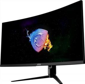 img 1 attached to 🖥️ MSI OPTIXMAG342CQM: Narrow Adjustable 34-inch Curved Monitor, 3440X1440, Adaptive Sync, High Dynamic Range (HDR), LCD, LED