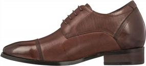 img 2 attached to 3.2 Inches Taller - CALTO Men'S Invisible Height Increasing Elevator Shoes - Premium Leather Lace-Up Formal Oxfords