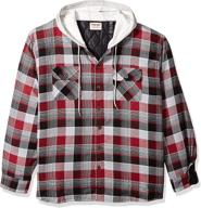 👕 wrangler authentics sleeve quilted flannel shirts for men: stylish and cozy clothing logo