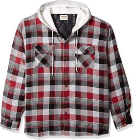 img 3 attached to 👕 Wrangler Authentics Sleeve Quilted Flannel Shirts for Men: Stylish and Cozy Clothing