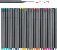 niutop fine point markers 0.38mm - 24 color set for sketching, journaling, note taking, coloring and art supplies in school and office logo