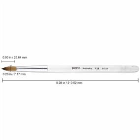 img 3 attached to Pana Finest Kolinsky 100% Pure Kolinsky Acrylic Nail Brushes (Round Shape) (Size # 12)