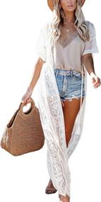 img 4 attached to Kimonos Women Resort Cardigan Duster Women's Clothing : Swimsuits & Cover Ups