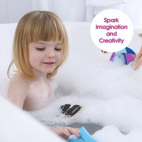 img 2 attached to Create Fun Fashions In The Tub With Edushape Magic Creations Foam Sticker Play Set!
