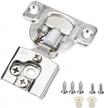 upgrade your cabinet with lontan soft close hinges - 10 pack, satin nickel finish, 1/2 inch overlay, self-closing logo