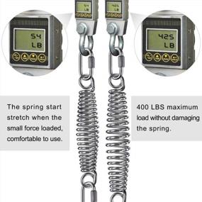img 2 attached to Heavy Duty Swing Springs For Hammock Chair & Porch Swing - 400 Lbs Capacity, 2 Pack W/Locking Carabiners