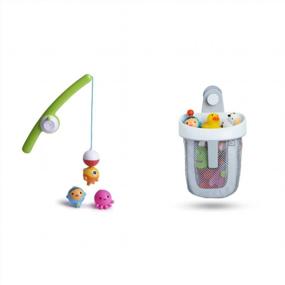 img 4 attached to Organize Your Child'S Bath Time - Munchkin Bath Toy Scoop With Fun Gone Fishin' Bath Toy Set