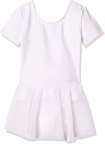 img 4 attached to 🏻 Amazon Essentials Girls' Short Sleeve Leotard: Activewear for little ones